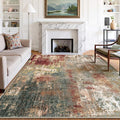 Washable Area Rugs 7x10 Non-Slip Modern Abstract Soft by RELEANY