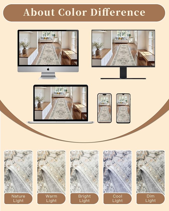 Madane Kitchen Runner 2'6''x8' Rug Runners - Image 9