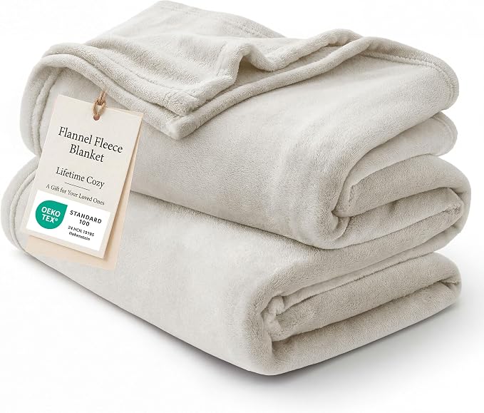 Bedsure GentleSoft Fleece Blanket California King Size Linen by Unknown