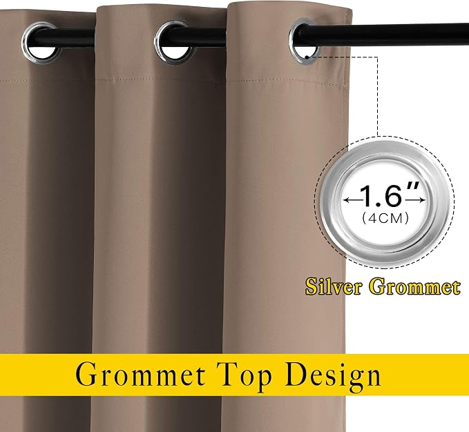 NICETOWN Blackout Window Curtains 84 inch Long - Image 4