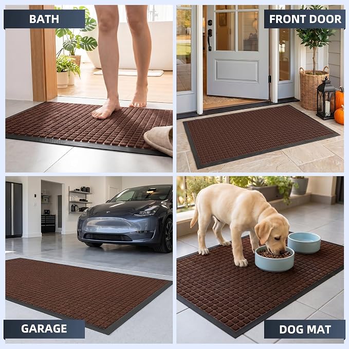 Front Door Mat Outside Entrance, Heavy Duty Waterproof Doormat | 35.5"x24" - Image 6