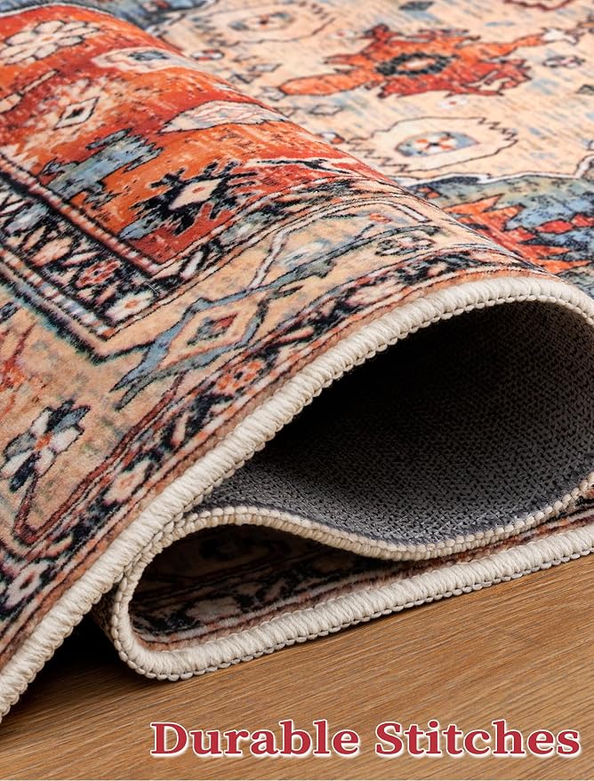SERISSA Runner Rug for Hallways, Extra Long Boho Rug Ultra Soft Vintage Tribal - Image 7