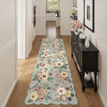 DUKINO 2x10 Runner Rug for Hallway, Washable Kitchen Rugs, Sage Green | Non Slip by DUKINO