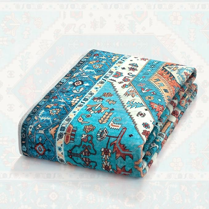 SERISSA 6x9 Washable Non Slip Boho Area Rug - Image 7