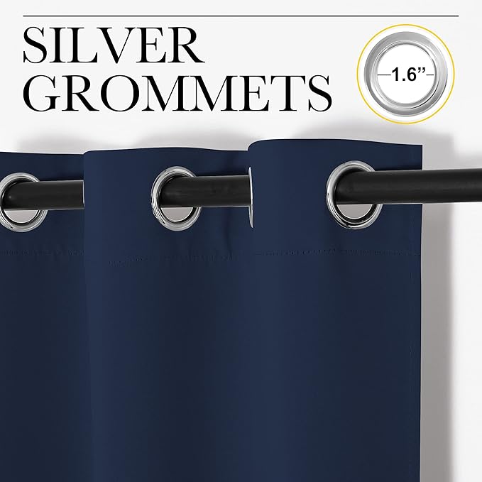NICETOWN Blackout Draperies Curtains, All Season Thermal Insulated Solid - Image 3