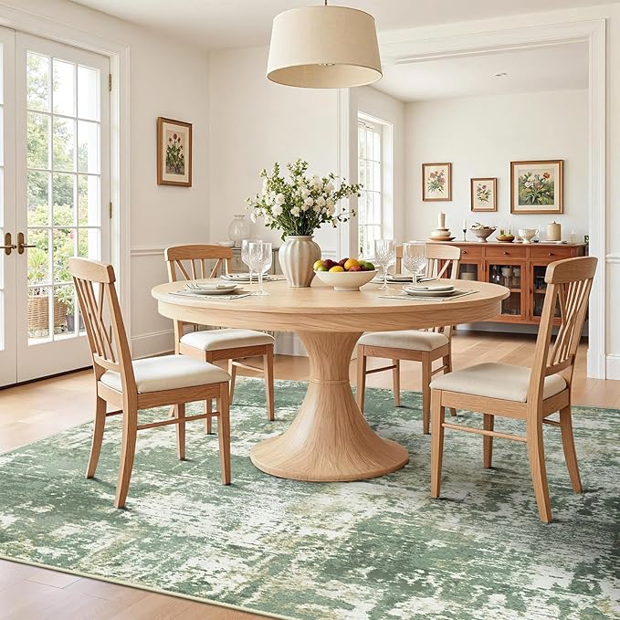 Washable Area Rugs 6'x9' Non-Slip Modern Abstract Soft - Image 4