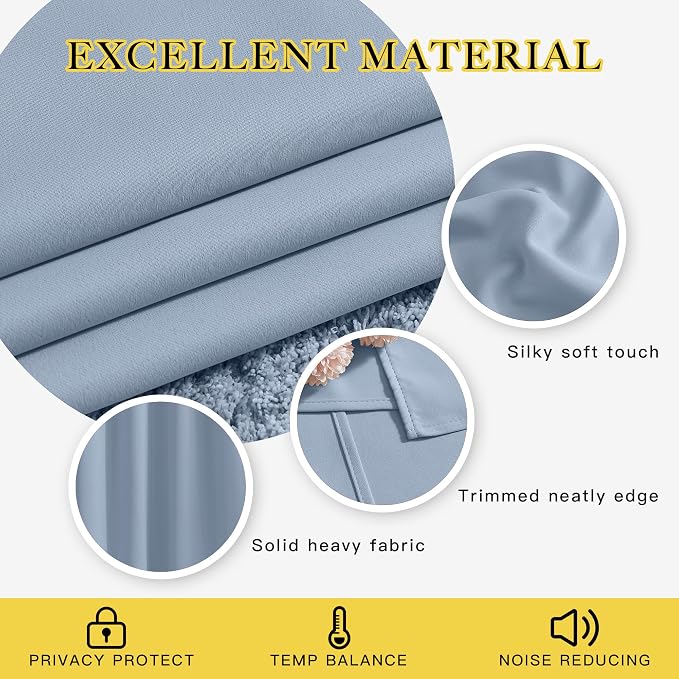 NICETOWN Insulated Curtains Blackout Draperies - Image 3