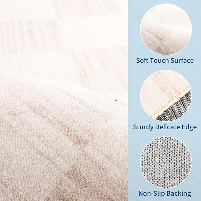 GarveeHome 2.5x8 Checkered Kitchen Runner Rug - Image 4