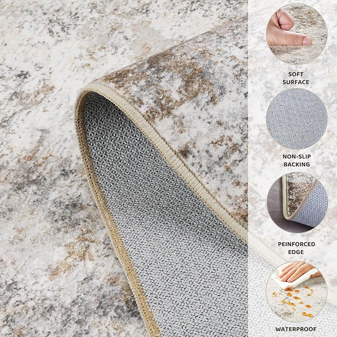 UERMEI 6ft Round Area Rug Living Room Rugs - Image 7