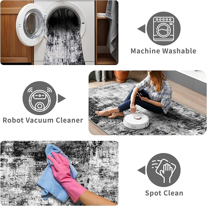 4x10 Wide Washable Runner Rug: Easy-to-Clean Runners - Image 3