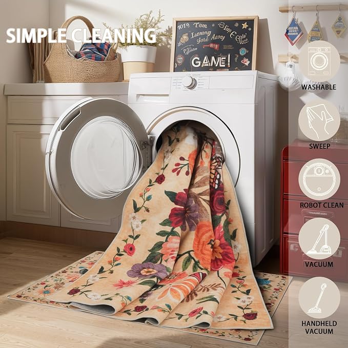 Rug for Hallways Kitchen Rug 2x8, Non Slip Washable Rugs - Image 6