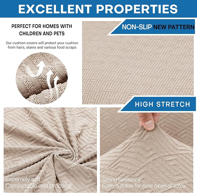 XINEAGE 2026 New 4 Pieces Extra Large Couch Covers - Image 2