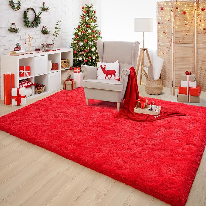 Chicrug Soft Area Rugs for Bedroom Living Room Plush Fluffy Rug8x10 | Shag - Image 6