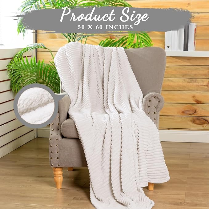 Buryeah 6 Pcs Flannel Throw Blanket Bulk 50 x 60 in Sleepover Blanket Outdoor - Image 2