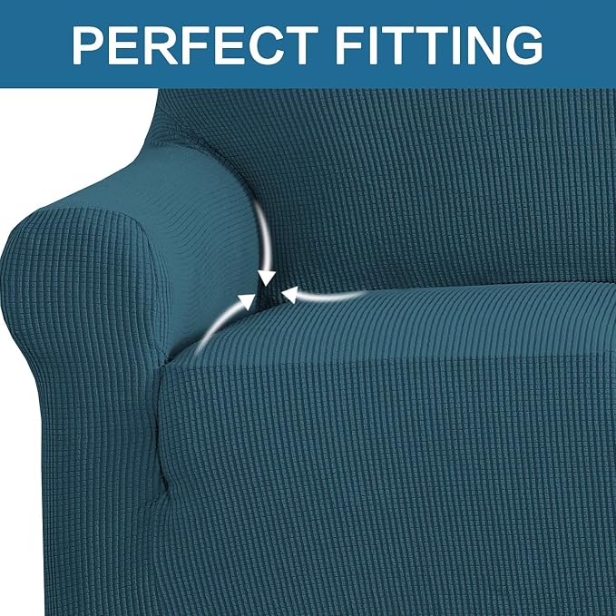 H.VERSAILTEX Armchair Cover High Stretch Sofa Slipcover 1 Piece Couch Covers - Image 5