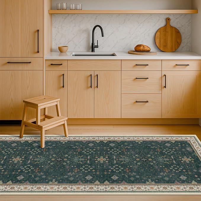 Vintage 2x7 Washable Runner Rug Non Slip - Image 4