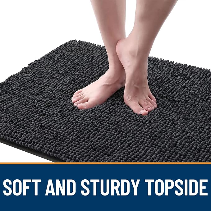 OLANLY Dog Door Mat for Muddy Paws 32x20, Super Absorbent Chenille Mud Mat | - Image 4