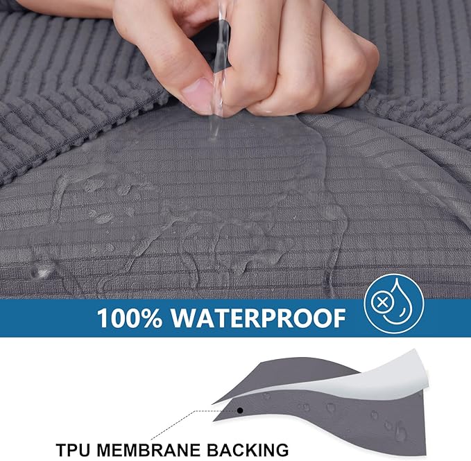 hyha Waterproof Couch Cushion Covers - Image 3