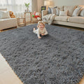 Rugs for Living Room 5x8, Alfombras para Salas Shag Large Plush Soft Area Rug by Junhejiamei