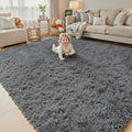Rugs for Living Room 6x9, Alfombras para Salas Shag Large Plush Soft Area Rug by Junhejiamei
