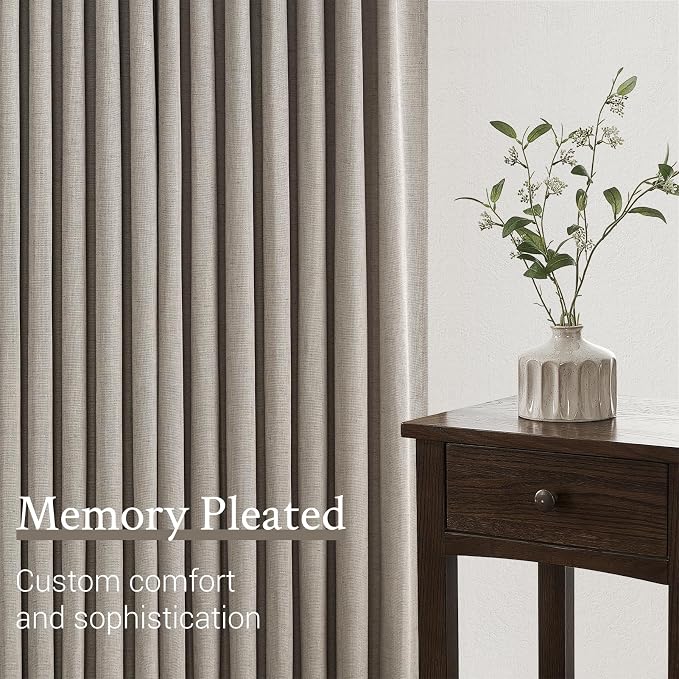Topfinel 108 Inch Curtains 1 Panels Set, One Packs Pinch Pleat Back Tab - Image 5