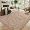 9x12 Extra Large Beige Fluffy Area Rug Non-Slip by ModernHomeDecor