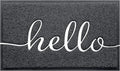 Black Door Mat Welcome Mats Outdoor Indoor Doormat by CozyBounty