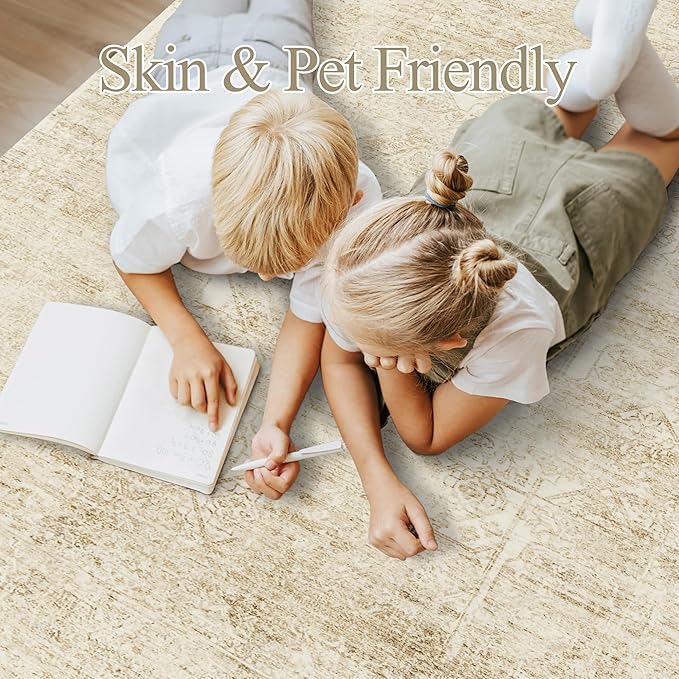 Washable Area Rug 9x12, Large Soft Rugs - Image 3