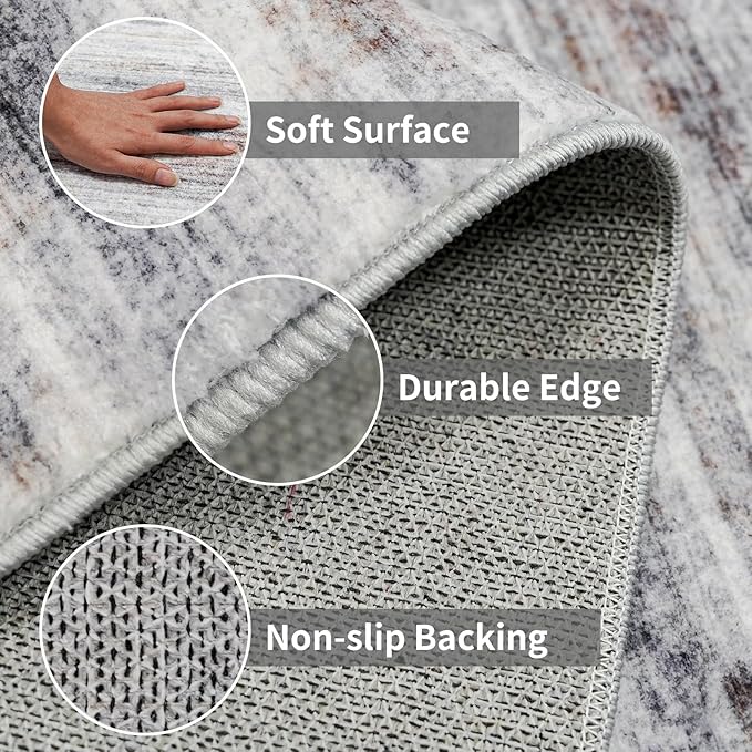 3x15 Washable Runner Rug for Hallway: Long Runners for Entryway Living Room - Image 4