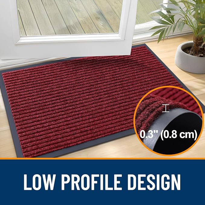 OLANLY Front Door Mat 59x40, Waterproof Heavy-Duty Indoor Outdoor Doormat | - Image 4