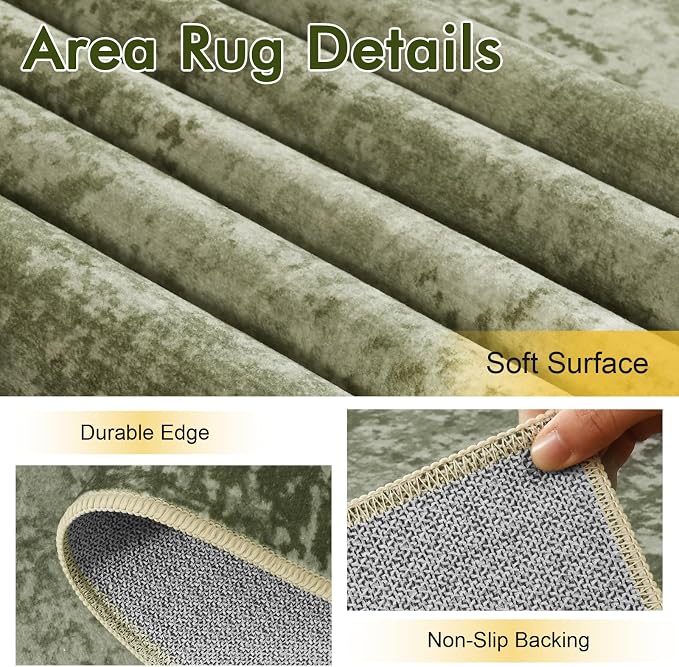6x9 Ft Large Area Rugs for Living Room, Soft Non-Slip Washable Rugs Modern - Image 5