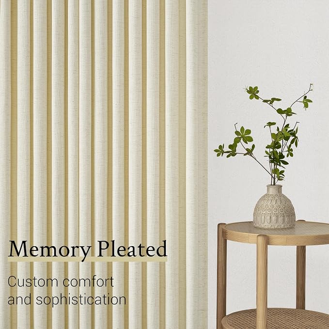 Pinch Pleated 92 Inch Curtains 2 Panels - Image 7