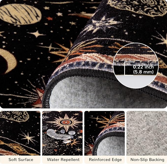 Vacuum-Friendly, 3x5 Washable Area Rug - Image 4