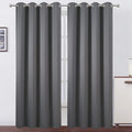 Grey Blackout Curtains/52 x 108 Inch/Set of 2 Panels Thermal Insulated Room by Lemomo