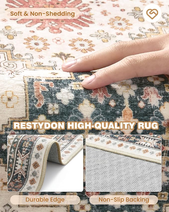 Runner Rug 2x10, Washable Rugs for Entryway Rug, Bathroom Bedroom - Image 6