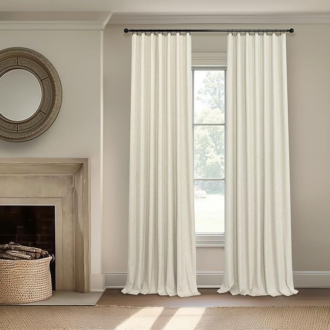 Pitalk Closet Curtains for Open Closet Doors Sliding Panels Burg 78 Inch Length - Image 9