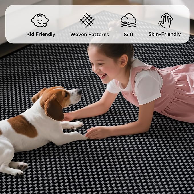YDKGL 2x5 ft Hallway Runner Rug Boho Woven Washable Long Kitchen Runner Rugs - Image 4