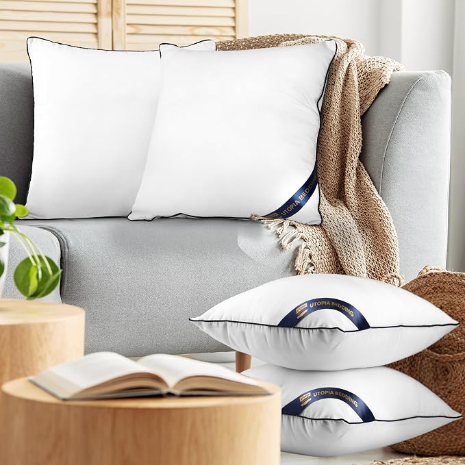 Utopia Bedding 18x18 Throw Pillow Inserts, Decorative Pillows, Plush & - Image 7