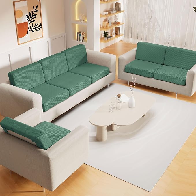 hyha Waterproof Sectional Couch Covers, Non Slip Sofa Couch Cushion Covers L - Image 2