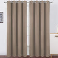 Blackout Curtains 66 x 95 inch/Cappuccino Curtains Set of 2 Panels/Thermal by Lemomo