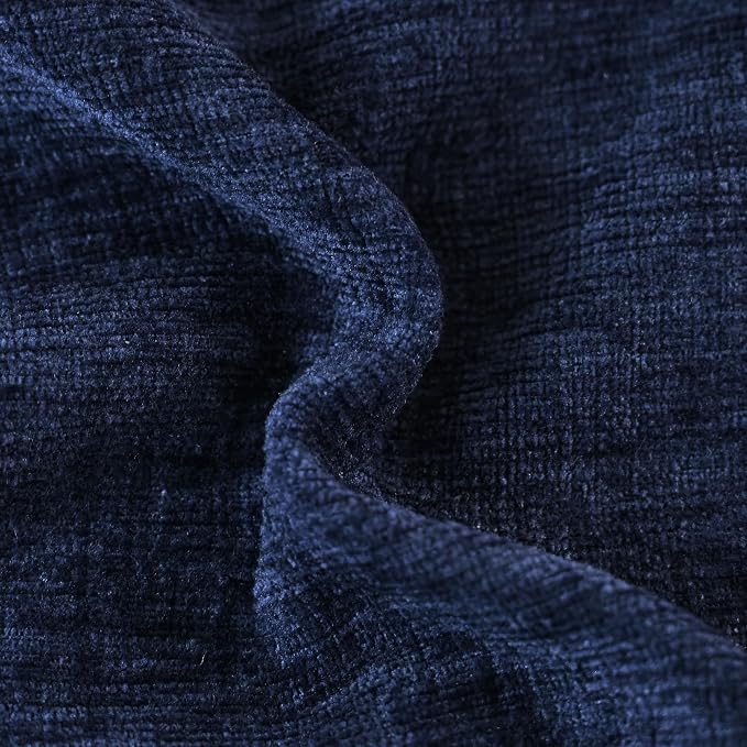 CaliTime Decorative Couch Throw Pillow Covers 20 X 12 Inches Navy Blue | Pack - Image 2