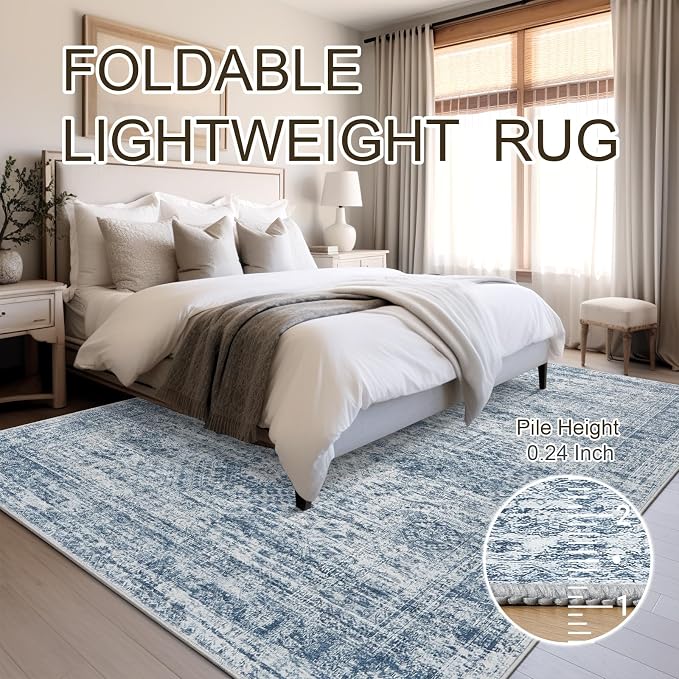 6x9 Area Rug for Living Room Washable 6x9 Non-Slip Modern Rugs for Bedroom - Image 9
