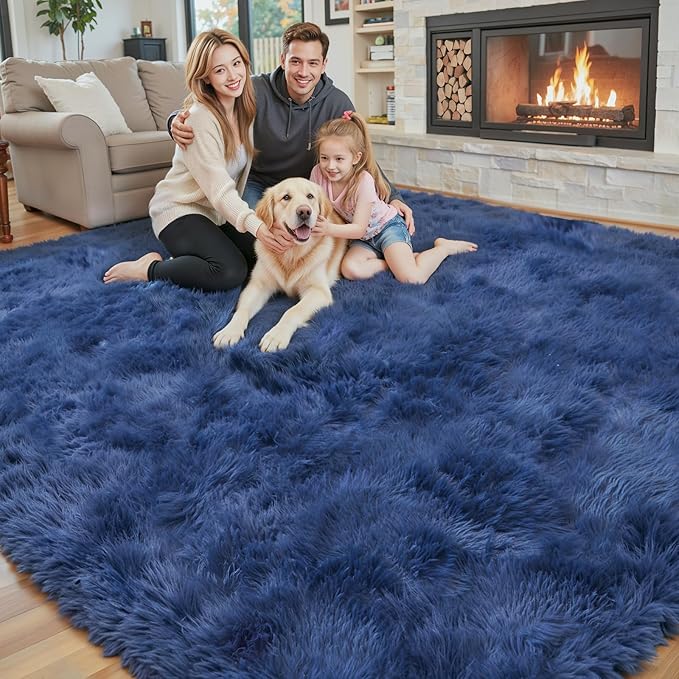 Rugs for Bedroom 4x6, Alfombras para Salas Shag Large Plush Soft Area Rug - Image 7