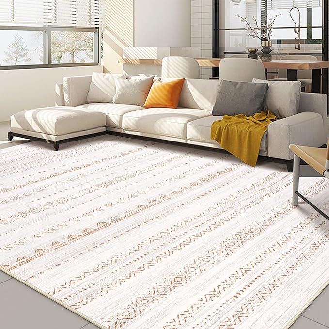 Nakagishi Area Rug Living Room Rugs: 8x11 Large Soft Machine Washable Boho by NakagishiAreaRug