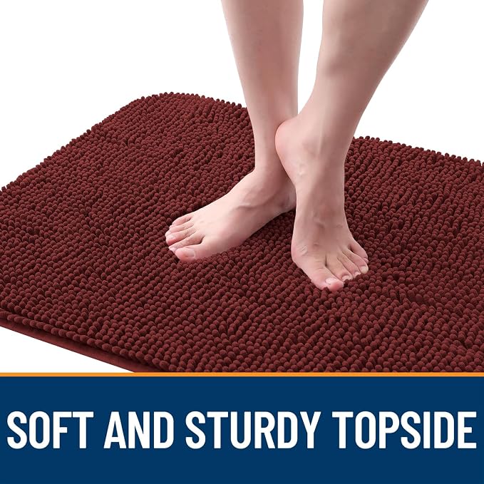 OLANLY Dog Door Mat for Muddy Paws 44x24, Super Absorbent Chenille Mud Mat | - Image 4