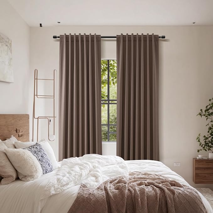 100% Blackout Curtains 108 Inch Length 2 Panels Set - Image 8