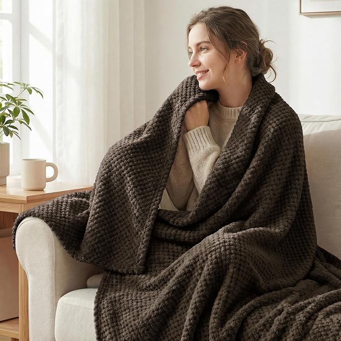 Exclusivo Mezcla Fleece Throw Blanket Extra Large, Super Soft and Warm Blankets - Image 2