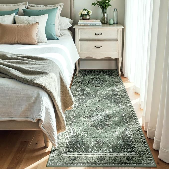 RELEANY Area Rugs 3'x8' Runner Rug Non Slip Washable - Image 2