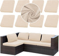 8PCS Patio Cushion Covers.Patio Furniture Couch SeatSlipcovers | Washable by SUKAIKEQA