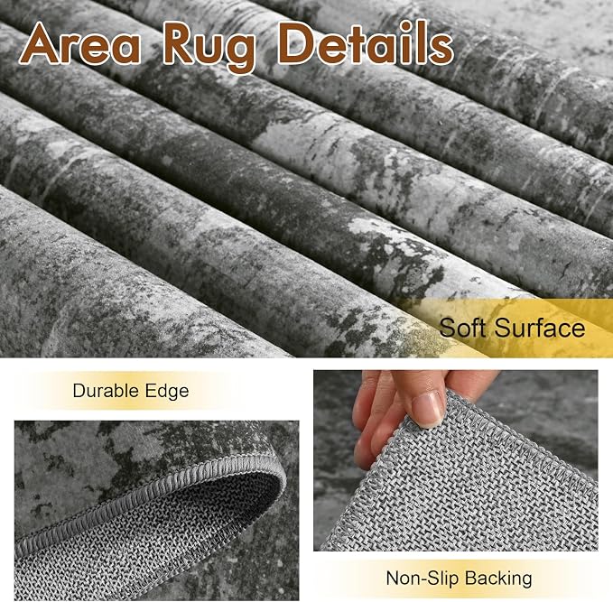 8x10 Ft Large Area Rugs for Living Room, Soft Non-Slip Washable Rugs Modern - Image 6